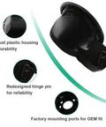 Gas Filler Door Housing With Hinged Pocket For Ford F-150 2009-2014 And Lincoln Mark LT 2010-2014 Replacement Part Replaces 9L3Z-9927936-B Gas Tank Cap Door Hinge, robust plastic housing