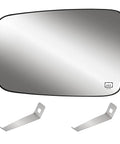 Driver Side Heated Mirror Glass Replacement For 2009-2018 Ram 1500 2500 Left Exterior Convex Mirror With Backing Plate And Built In Heating Ice Melt Fog Free Vision No Fuss Install