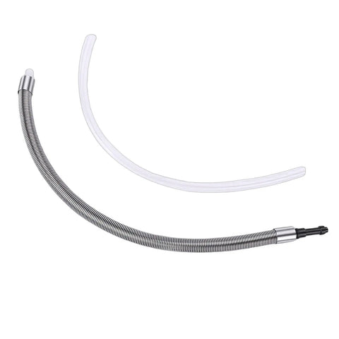 Slick Stainless Steel Coil Milk Hose With Top Shelf Opaque Light Blocking Sleeve Smooth Pour And Sick Fit For Espresso Frother Replacement Adapter WE8 E6 D6 Z8 Z6 Cool.