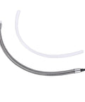 Go To Replacement Milk Tube For Coffee Makers Featuring Stainless Steel Hose And Opaque PC Jacket Anti Drip Build Fits We8 E6 D6 Z8 Z6 Appliances, showcasing two milk tubes.