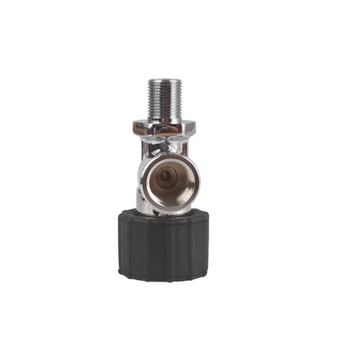 Front view of 4500 PSI Quick Coupler Connector On Off Valve For Gas Cylinders And Air Tanks Refill And Filling Station Accessory