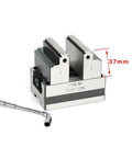 Heavy Lift Pneumatic Self Centering Vise With Four And Five Axis Turntable Fixture For Real Shop Floor Machining Centers ZY60 80 close-up with measurement.