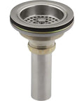 Duostrainer Sink Strainer With Tailpiece For Standard Kitchen Sinks Vibrant Stainless Steel Solid Brass Construction Durable