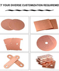 Built Different Heavy Gauge Copper Washers Circular Solid Plates Ideal For Cnc Machining Welding Plumbing Electrical Diy Projects Real Deal Top Tier Industrial Engineering Hardware, various copper washer shapes.