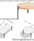 Adjustable Metal Table Legs With Signature F Shape Profile And Self Leveling Base Heavy Duty Powder Coated Steel Construction No Drill Assembly on round and rectangular tables.