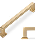 10 Pack 5 Inch 128mm Champagne Bronze Cabinet Handles Gold Kitchen Cabinet Pulls Solid Zinc Alloy Durable Drawer Pulls For Cabinets