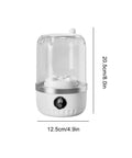 Compact Portable Washing Machine For Travelers And Students Slick Laundry Appliance, measuring 20.5cm tall, lightweight design.