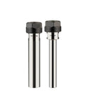 Ultra Precision C16 ER20 Extension Rod For CNC Milling Tools With 100mm Length And M Type Nut Collar, two sizes shown.