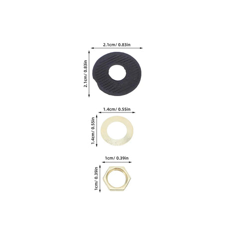Quartz Clock Washer Kit For DIY Wall Clocks With 30 Sets Includes Nuts Rubber Washers And Fittings For Easy Clock Repair