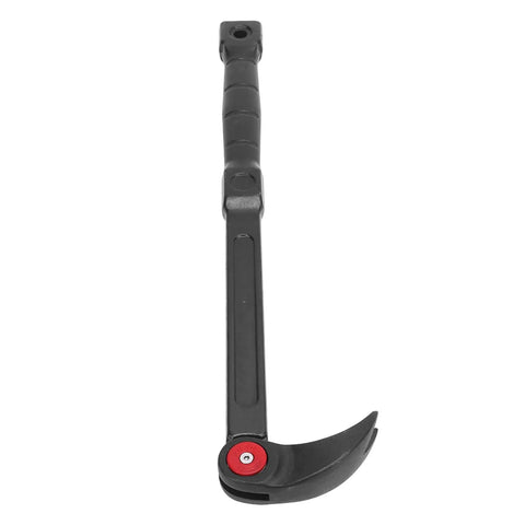 Heavy Duty 18 Inch Adjustable Indexing Pry Bar Featuring A Rock Solid Rotating Head And 14 Secure Locking Positions forged from CrV steel with a rubber handle.