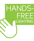 Illustration of a hand symbolizing hands-free use of a Motion Sensor Light Switch Auto On Off No Neutral Wire Required Single Pole 2A White