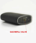 Mini Jet Torch Lighter Windproof Refillable Butane Pocket Sized Lighter gas refill valve detail