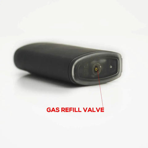 Mini Jet Torch Lighter Windproof Refillable Butane Pocket Sized Lighter gas refill valve detail