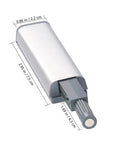 Set Of 10 ABS Wear Resistant Magnetic Door Latches with visible dimensions for wardrobes and cabinets tough as nails