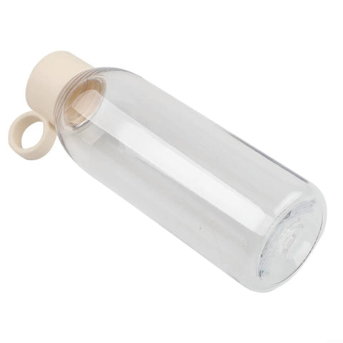 Clear plastic leakproof sports water bottle with handle for on-the-go hydration, 650ml BPA-free travel flask for hiking and camping