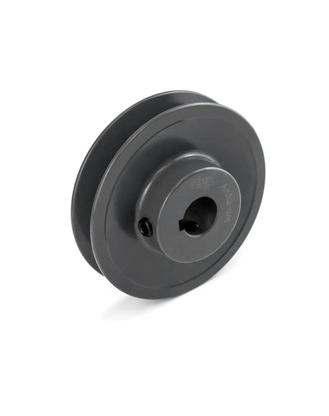 Single Groove V Belt Pulley 3.25 Inch Outer Diameter Five Eighth Inch Bore Cast Iron Fixed Bore For 4L A AX V-Belt Size Heavy Duty Pulley AK3258 Built For Tough Shop Use With Durable Cast Iron Construction And Corrosion Resistance
