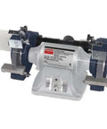 10 Inch Industrial Bench Grinder With A Tough As Nails One Horsepower Three Phase Motor Operates On Dual Voltage 220 Or 440V.