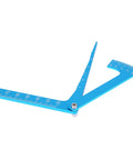 Dead Simple RC Camber Gauge And Toe Alignment Ruler For On Road Cars Rock Solid Build in blue aluminum construction