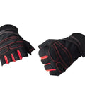 Half Finger Cycling And Weightlifting Gloves With Wrist Guard Support No Slip Palm Pads And Shock Absorber Sweat Reducing Skin Friendly Breathable Elastic Fit