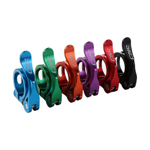 Colorful Seat Post Clamp 31.8mm For Mountain Bike Quick Release Aluminum 7075 T6 Alloy Adjustable Seat Tube Clamp Multiple Colors