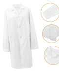 Snug Fit Lab Coat For Men Comfortable Medical Coat For Docs And Students Versatile Lab And Pharmacy Wear Unisex Long Sleeve Coat