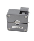 Heavy Duty Fiber Optic Cleaver With Auto Knife Return, gray tool for precise cuts on 0.25mm to 3mm cables.
