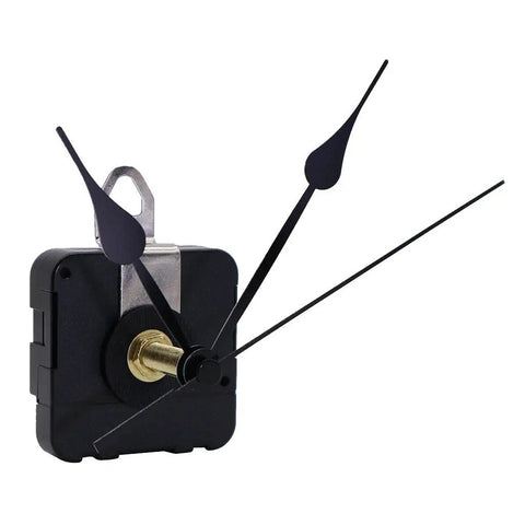 Replacement Jump Second Clock Movement HR1688-31 with 12mm hour shaft and 31mm total shaft, black hands and mounting hardware