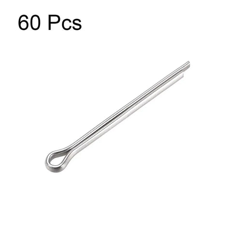 Durable 2mm By 25mm Heavy Duty Stainless Steel Split Cotter Pins Set With Two Prongs And Locking Clip For Automotive And DIY Projects