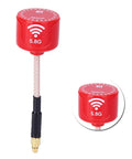 Red 5.8Ghz FPV Drone Antenna High Gain Bendable Directional For Steady Pro Grade Video Transmission With 100MHz Bandwidth MMCX Straight Connector