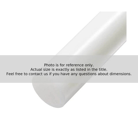 Half Inch By 36 Inch PET Plastic Round Rod White Durable For Easy DIY Projects And Industrial Use Long Lasting Wear Resistant Material