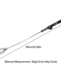 Steel Chromic Plated Golf Swing Trainer Stick For Right Hand Golfers shown with 66cm length, rubber grip, and chrome finish.