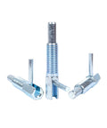 Heavy Duty L Handle Self Locking Indexing Pin Plunger Knob fits M6 to M16 specs, stainless steel construction.