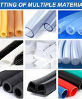 Automatic Heat Shrink And Fiberglass Tube Cutter Uses Cold Cutting Design For Hassle Free Precision Cuts A Total Game Changer That Works Like A Champ For Electricians And Professionals Featuring Rock Solid Construction cutting various tubes and sleeves in different materials and colors.