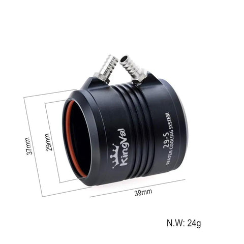 Replacement 2948 4800KV Brushless RC Boat Motor With 3.175mm Shaft And Water Cooling Jacket side view