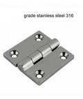 316 Stainless Steel Heavy Duty Boat Hinge With Four Holes, Mirror Polish Butt Hinge, 38mm Or 50mm Size, Quiet Smooth Operation