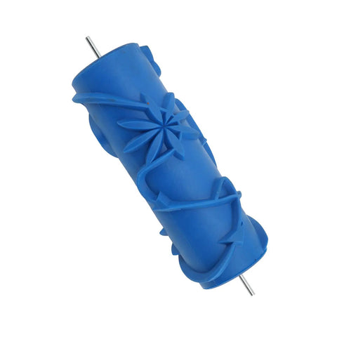 Premium Pattern Paint Roller With Soft Rubber Head For Walls And Ceilings Delivers Gorgeous Decorative Textures smooth blue design