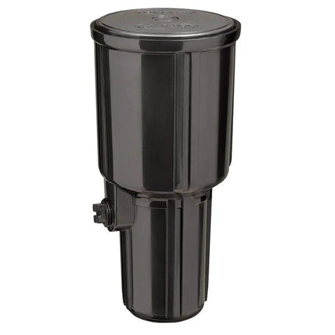 Top Shelf Pulse Pop Up Impact Sprinkler Head Replacement For Nailing Yard Irrigation Projects With Heavy Duty Build, black plastic design.