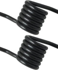 Two Pack Black Horizontal Return Reinforcement Steel Spring Torque Handles For Floor Hydraulic Jacks Heavy Duty Reset Pulling And Lifting Accessories Set