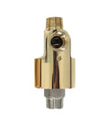 Two Way Rotating Joint Hose Fitting DN25 One And Three Eighths Inch Brass No Leak Seal 360 Degree Rotation Smooth Operation Anti Kink Design Built To Last For High Pressure Plumbing And Irrigation, front view
