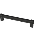 Matte Black Cabinet Handles 5-1/16 Inch Center to Center 128mm Drawer Pulls for Kitchen Cabinets Doors and Dressers 10 Pack Casual Wrapped Bar