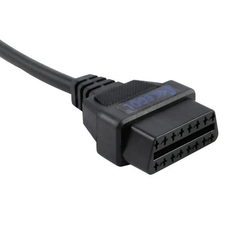 OBD II 16 Pin Female Connector Pigtail Cable With CAN Bus And K Line Jumper Tester For Motorcycle Car Truck DIY Diagnostic Adapter 30cm Long Universal Pigtail
