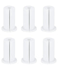 Six Piece Rubber Cable Grommet Kits Perfect For Routing Ethernet And Phone Wires Through Drywall Or Wood Without Hassle, six white rubber grommets