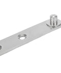 Smooth Stainless Steel Door Hinge With 360 Degree Rotating Shaft, showing a close-up of the thick metal plate and rounded edges.