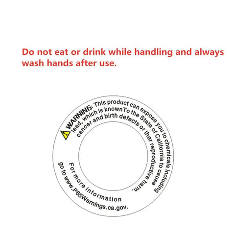 Warning label for Solder Wire 63/37 Tin Lead With Flux Rosin Core For Electrical Soldering 1.0mm 0.039 Inch Thick 450g 1 Lb