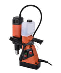 Ridiculously Strong And Built Like A Tank This Badass 1100W Magnetic Drill Press Provides Lightning Fast Auto Tapping Plus Smooth Stroke Adjustment For Daily Work, showcasing the portable drill with controls.
