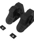 Pack of 2 heavy duty rubber shovel holder mounts with quick release clamp for space saving tool bracket holds up to 26 pounds