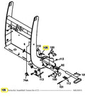 Diagram of Replacement SmartHitch Torsion Spring Kit For Boss Snow Plow MSC05076 Set Of 2 with parts labeled 105 and MSC05076