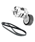 Ultimate A06G Belt Tensioner Assembly For BMW Main Engine Drive Kit With Idler Pulley 74mm Direct Bolt-On Fit No Mods Heavy Steel 11287524267 with pulley and belt