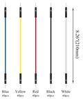 150Pcs 5 Colors 2.54mm Male to Male Jumper Wires Set for Breadboard Prototyping PVC Insulated Tin Copper 200mm Length
