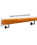 Solid Wooden Stair Handrail Built Tough For Indoor Outdoor Use With Smooth Non Slip Grip, customizable length and sturdy mounting.
